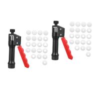 Uonlytech 2 Pièces Poignée d'argile de poignée Fondant Outil moules gâteau Cuire pâte à Modeler Argile de modelage Argile modelage extrudeuse d'argile Manuelle extrudeuse d'argile portative