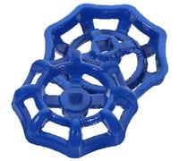 Uonlytech 2 pièces Poignée de Robinet Métallique Bleue Volant de Vanne Robuste Fonte pour Remplacement Poignée Valve Étanche pour Eau Compacte et Légère Facile à Utiliser