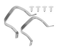 Uonlytech 2 pièces Poignée Latérale Acier Inoxydable Anti-brûlure Poignée de Remplacement pour Batterie de Cuisine Cuit Vapeur Manche Pratique et Résistant Lot