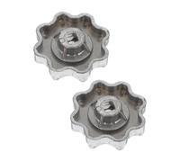 Uonlytech 2 Pièces Poignées de Robinet Rondes pour Manomètre Climatisation Bouton de Remplacement pour Manifold Réfrigérant et Maintenance Système de Refroidissement