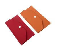 Uonlytech 2 pièces Portefeuille Enveloppe Budget PU pour Femme Lot de Organiseur Réutilisable Portefeuille Synthétique pour Gestion des Finances et Reçus