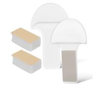 Uonlytech 2 pièces Rehausseur de Siège de Toilette avec Poignées Lot de Autocollant Compatible avec Tous les Couvercles de Toilette Installation Facile Évite Contact Direct
