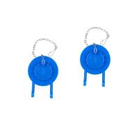 Uonlytech 2 Pièces siège de toilette clapet de toilette salle de bains clapet de chasse d'eau drain rabat réservoir wc réservoirs wc Vanne du réservoir de toilettes eau de toilette PVC Blue
