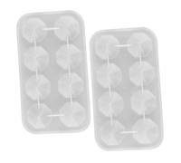 Uonlytech 2 Pièces Silicone Moulds For Resin Crafting Multifaceted Crystal Gemstone Shape DIY Home Decor Molds Finish For Creative Resin Art