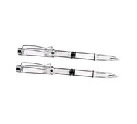 Uonlytech 2 pièces Stylo à Plume Étudiant Transparent avec Piston Intégré Stylo Rechargeable pour Calligraphie et Écriture Scolaire