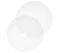 Uonlytech 2 pièces Tapis Déshydratation Silicone Rond Résistant Haute Température Lot pour Séchoir Fruits Réutilisable Antiadhésif