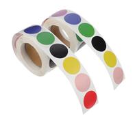 Uonlytech 2 rouleaux Lot de Détiquettes Autocollantes Colorées Pouce Pastilles Rondes Auto Adhésives Multicolores Stickers Pratiques pour Décoration Scrapbooking et Organisation