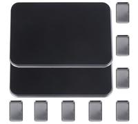 Uonlytech 2 Sets Palette de Fard à Paupières Vide Noire Grosse Capacité Portable en As pour Maquillage et Rouge à Lèvres pour Voyage et Rangement Paquet