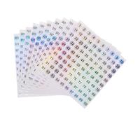 Uonlytech 20 feuilles d'autocollants numérotés - Étiquettes imperméables pour boîtes aux lettres - Numéros consécutifs de 0 à 1000 - Autocollants et sans résidus - Pour boîtes aux lettres, de