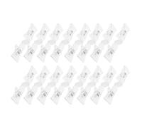 Uonlytech 20 Pièces Clips Porte-étiquettes Transparente Rotatifs Supports Affichage Prix Double Face pour Présentoirs de Magasin et Rayons Retail