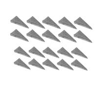 Uonlytech 20 Pièces Coin Marteau Triangulaire Coin De Fendage à Manche De Marteau Coin En Métal Fournitures D'installation De Manche De à Coins De Manche Grey Le Fer
