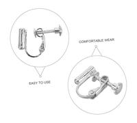 Uonlytech 20 pièces Convertisseur de Boucles Oreilles Cuivre Adaptateur DIY pour Transformer Boucles Percées Clips Accessoires Pratiques pour Création de Bijoux