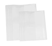 Uonlytech 20 pièces Couverture Transparente pour Scolaires Pochette Protectrice Souple Imperméable Protège-cahiers et Manuels Film Résistant à Usure pour Étudiants Lot