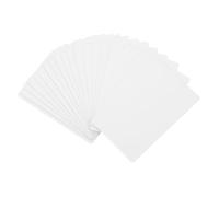 Uonlytech 20 Pièces ébauches métalliques de sublimation plaine aluminium pour étiqueter anodisé Vide ébauches de sublimation carte de visite vierge par sublimation blanche