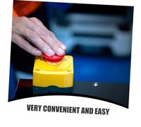 Uonlytech 20 pièces Lot de Protections Transparentes pour Boutons Poussoirs Étanches Touche Accidentelle Compatibles avec Ouverture Protection pour Interrupteurs Électriques