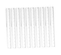 Uonlytech 20 pièces Lot de Règles Transparentes avec Double Graduation et Règle Plastique Rigide pour Dessin Technique École Bureau et Étudiants