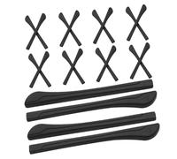 Uonlytech 20 pièces Manchons Silicone Anti-glisse pour Branches de Lunettes Embouts Souples et Élastiques Compatibles avec Branches Métalliques Fines Accessoires Confortables pour Lunettes