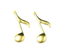 Uonlytech 20 Pièces Pendentif Note Musicale en Alliage Doré | Finition Délicate, Forme Unique et Simple, Accessoire Décoratif, pour Scrapbooking et Création de Bijoux