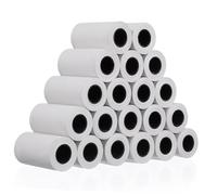 Uonlytech 20 rouleaux Papier Thermique Rouleaux pour Caisse Enregistreuse Impression Claire sans Déformation Usage Professionnel Magasin Bureau École