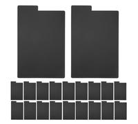 Uonlytech 20 Séparateurs pour Disques Vinyles en Plastique Noir Format 184X286X03 MM Lot de 20 Intercalaires pour Classement Alphabétique et Organisation Efficace des Albums Vinyles sur