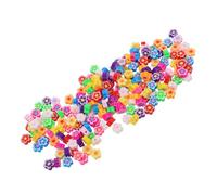 Uonlytech 200 pièces Perles Fleurs Argile Polymère Pendentifs Pluie de Prunier Couleurs Mélangées pour Fabrication Bijoux Colliers Bracelets DIY