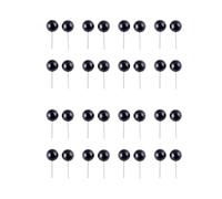 Uonlytech 200 Yeux de Poupées Soi-Même Style Aiguille 5 MM Lot de 200 Pièces en Plastique Noir Fixation par Tige pour Peluches Animaux Loisirs Créatifs et Projets Scolaires