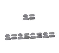 Uonlytech 20pièces Tapis Absorbant Étanche Pour Réfrigérateur De Microfibre Pour Distributeur Eau Et Bac à Prévention Des Fuites Et Nettoyage Facile Couleur Grise Rectangulaires