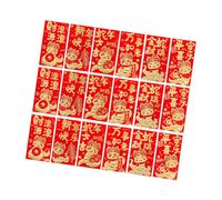 Uonlytech 24 Enveloppes Rouges Chinoises Pour Argent Petits Sachets Traditionnels Pour Les Fêtes De Fin D'Année