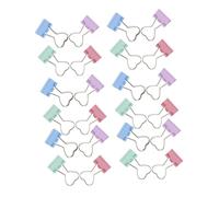 Uonlytech 24 Pièces Heart-shaped Metal Binder Clips Secure Long Tail Paper Clips For Organizing Documents Notes Scrapbooking Office And Home Use