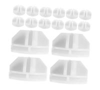 Uonlytech 25 pièces Lot de Connecteurs Plastique pour Étagères Cubiques Grille Métallique Rangement Modulable DIY Compatible Meuble Rangement Cube Organisateur Flexible pour Placards et