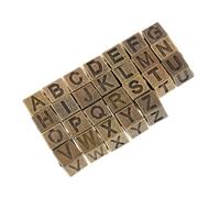 Uonlytech 26 Pièces Perles Lettres Carrées Vintage A Z avec Grand Trou Alliage pour Bijoux DIY Perles Cubiques Alphabet pour Bracelets et Colliers Personnalisés
