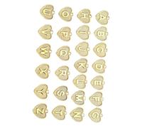 Uonlytech 26pièces Accessoires De Fabrication De Bijoux Pendentifs Lettres Anglaises Alliage Doré Fournitures Artisanales Pour Diy