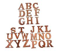 Uonlytech 26pièces Jetons Bois de Alphabet Outil Pédagogique pour Apprendre Anglais Lettres Anglaises Bois Jouet Apprentissage