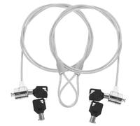 Uonlytech 2ensembles Câble De Verrouillage Antivol pour Ordinateur Portable Clé Sécurisée De Accessoire Compatible Majorité des Dispositifs Numériques