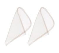 Uonlytech 2pcs Base en Filet de Dentelle Marron Confortable et Robuste pour Postiche Frontale en Dentelle, Accessoire Fabrication de Perruques