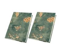 Uonlytech 2pcs Protège-cahiers en Tissu Réutilisables pour Planners et Carnets, Design Unique et Robuste, pour Étudiants et Amateurs de Journaux A5