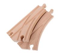 Uonlytech 2pièces Accessoires pour Voies Ferrées Bois Aiguillages Multidirectionnels Compatibles Circuits De Train