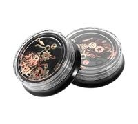 Uonlytech 2pièces Breloques Pour Ongles Alliage Style Steampunk Motifs Engrenages Décorations Artistiques Diy Clous à Ongles