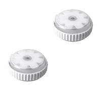 Uonlytech 2pièces Enrouleur De Câble De Données Plastique Transparent Boîte De Rangement Portable pour Écouteurs Et Câbles Petite Coloris Blanc