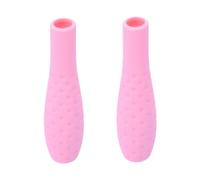 Uonlytech 2pièces Housse Silicone pour Stylet Pencil Antichoc Et Anti-Rayures Grip Confortable Et Léger Compatible avec Rose