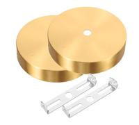 Uonlytech 2pièces Lot De Plaques De Montage Laiton Pour Lustre Support De Lampe Suspendue Plaque De Plafond Pour Luminaire Moderne