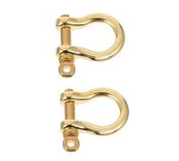 Uonlytech 2Pièces Porte Clés Créatif Manilles D de Accessoires U à Cheval pour Sacs et Projets DIY Robustes et Durables