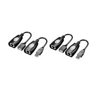 Uonlytech 2pièces USB Extension Adapter Câble Réseau pour Bureau École Et Domicile Adaptateur De Prolongation USB Compatible avec Imprimantes Souris