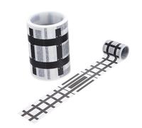 Uonlytech 2rouleaux Autocollants Pour Voie Ferrée Adhésifs Pour Jeux De Trains Et Signalisation Routière