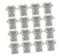 Uonlytech 3 Ensembles Cartes Instructions De Lavage pour Shirts Étiquettes De Vêtements Pratiques Fournitures pour Magasins De Vêtements 100 Pièces * 3