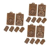 Uonlytech 3 Ensembles Décoration De Lanternes Au En Laiton Jolis Pendentifs Porte-clés Jolis Pendentifs À Breloques En Alliage Matériel De Fabrication De Bijoux 6 Pièces * 3