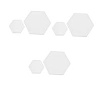 Uonlytech 3 Ensembles Moule Diy Silicone Pour Dessous De Hexagonal Moule À Décoration Personnalisée Pour Fait Main 2 Pièces * 3