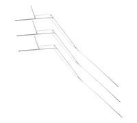 Uonlytech 3 Pièces Accessoires pour Baleines de Parapluie en Fer Pliant | Pièces de Remplacement Argentées, Installation Facile pour Atelier Maison, pour Réparer une Armature Cassée