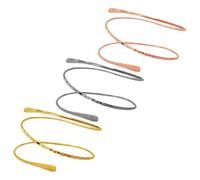 Uonlytech 3 pièces Bracelet Manchette Métal Femme Brassard Réglable Spirale Confortable pour Haut Du Bras Bijoux Robustes et Durables pour Décoration Élégante