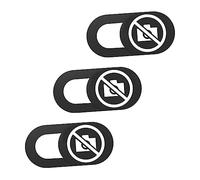 Uonlytech 3 Pièces Cache Webcam Glissière Protection de Regard pour Caméra de Portable et Pc Housse Décorative Abs